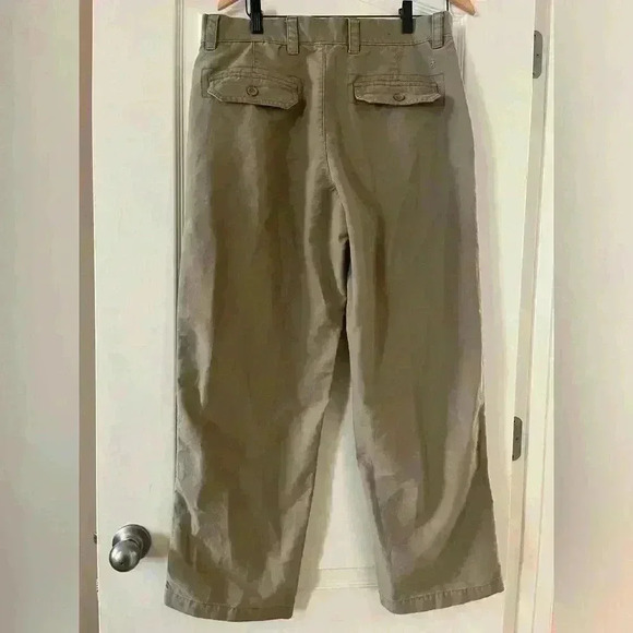 Men’s Izod Trousers Dress Pants Tan With Pockets Size 34 X30 - Picture 7 of 10